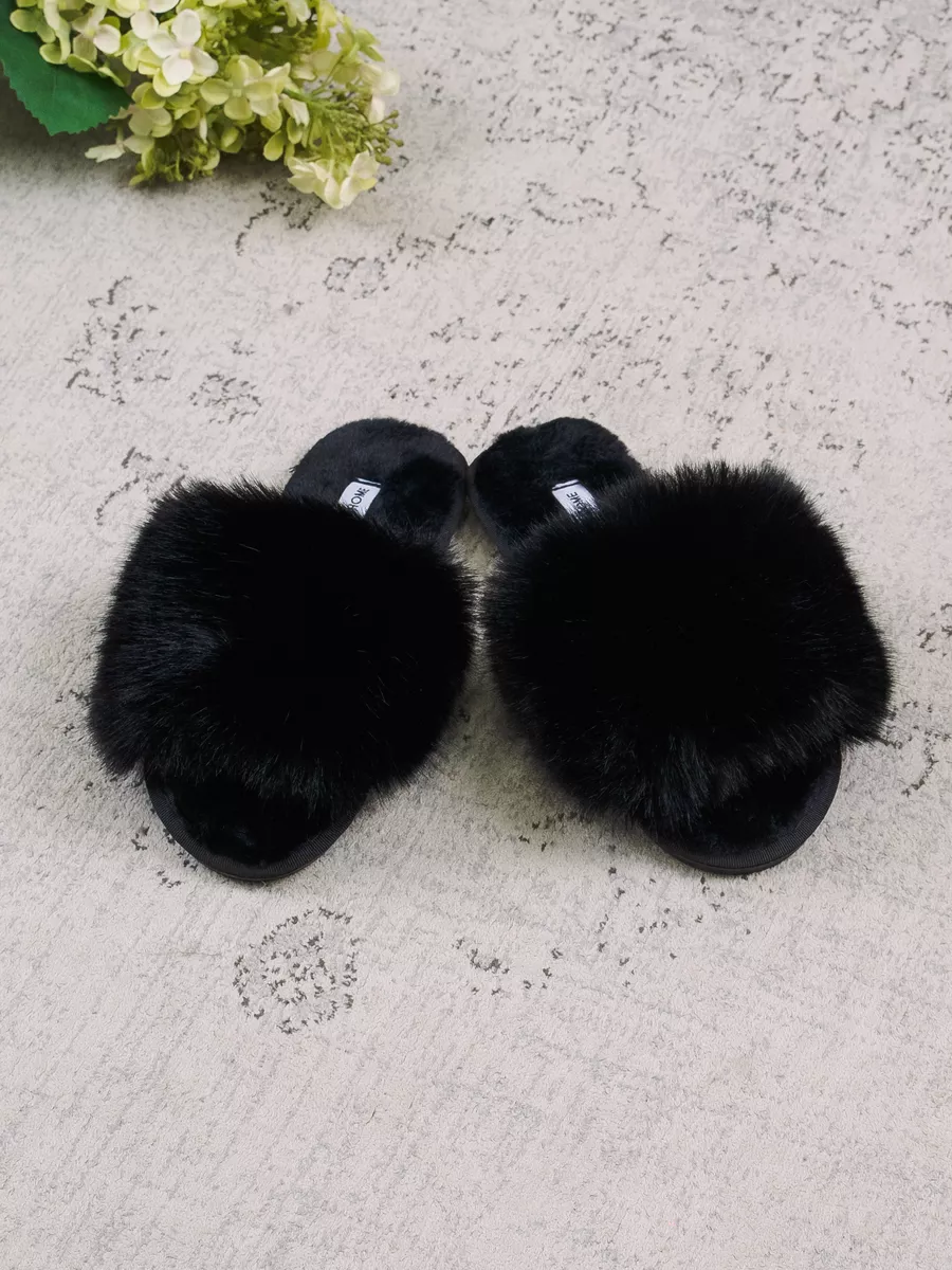 Тапочки UTA HOME 12мех/черн - фото 1