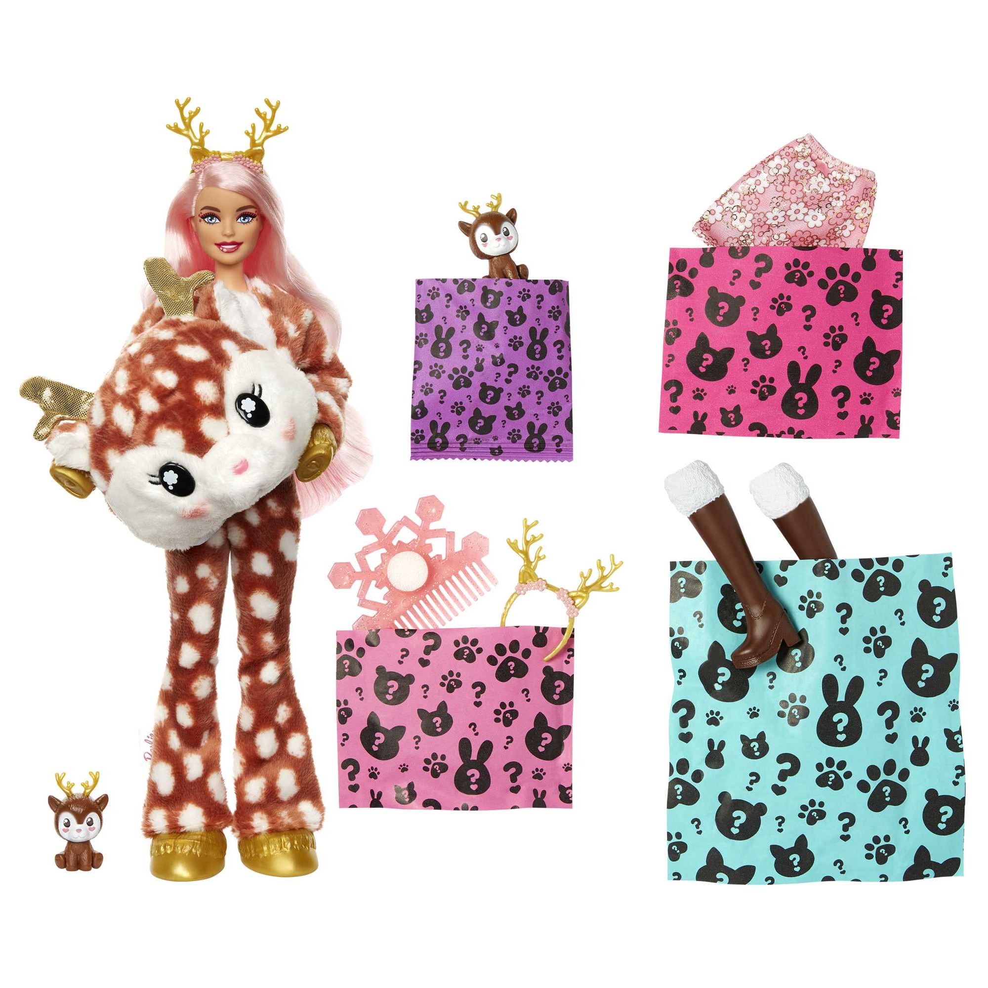 Кукла модельная Barbie Cutie Reveal Олень HJL61 - фото 2