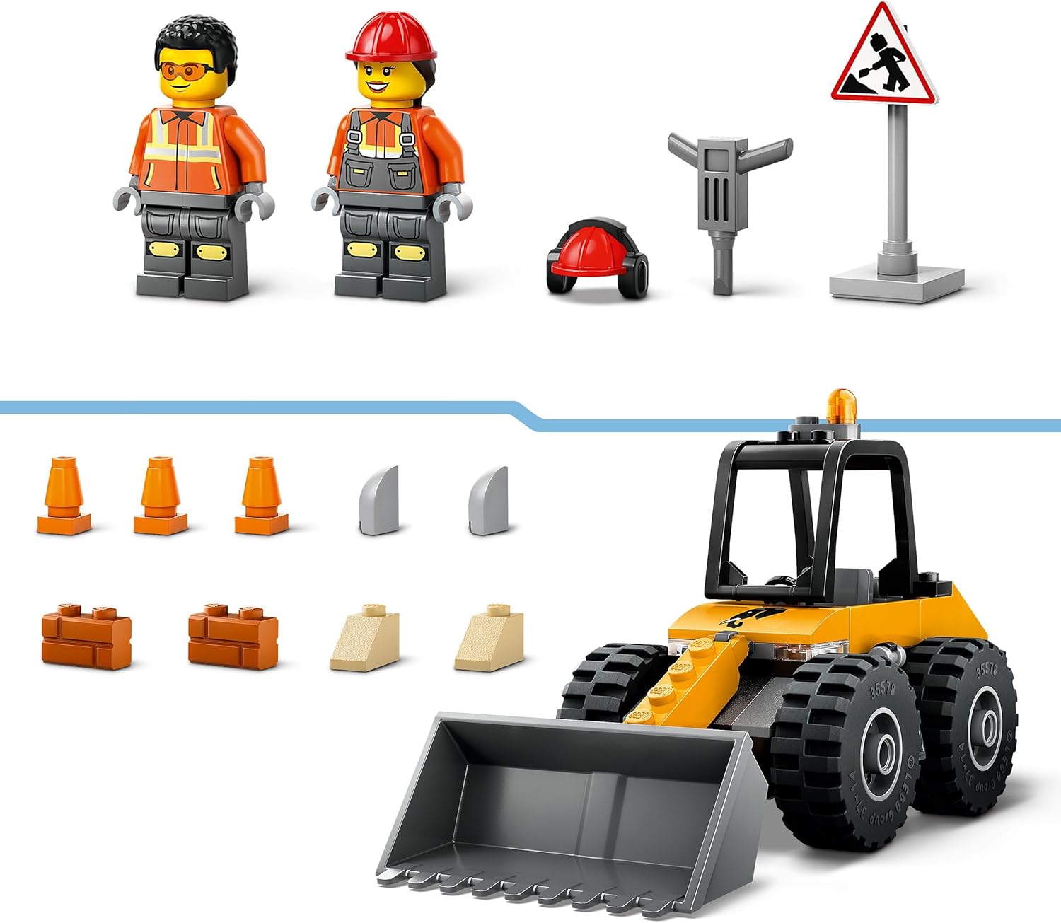 Конструктор LEGO City Строительный погрузчик 81 дет. - фото 5