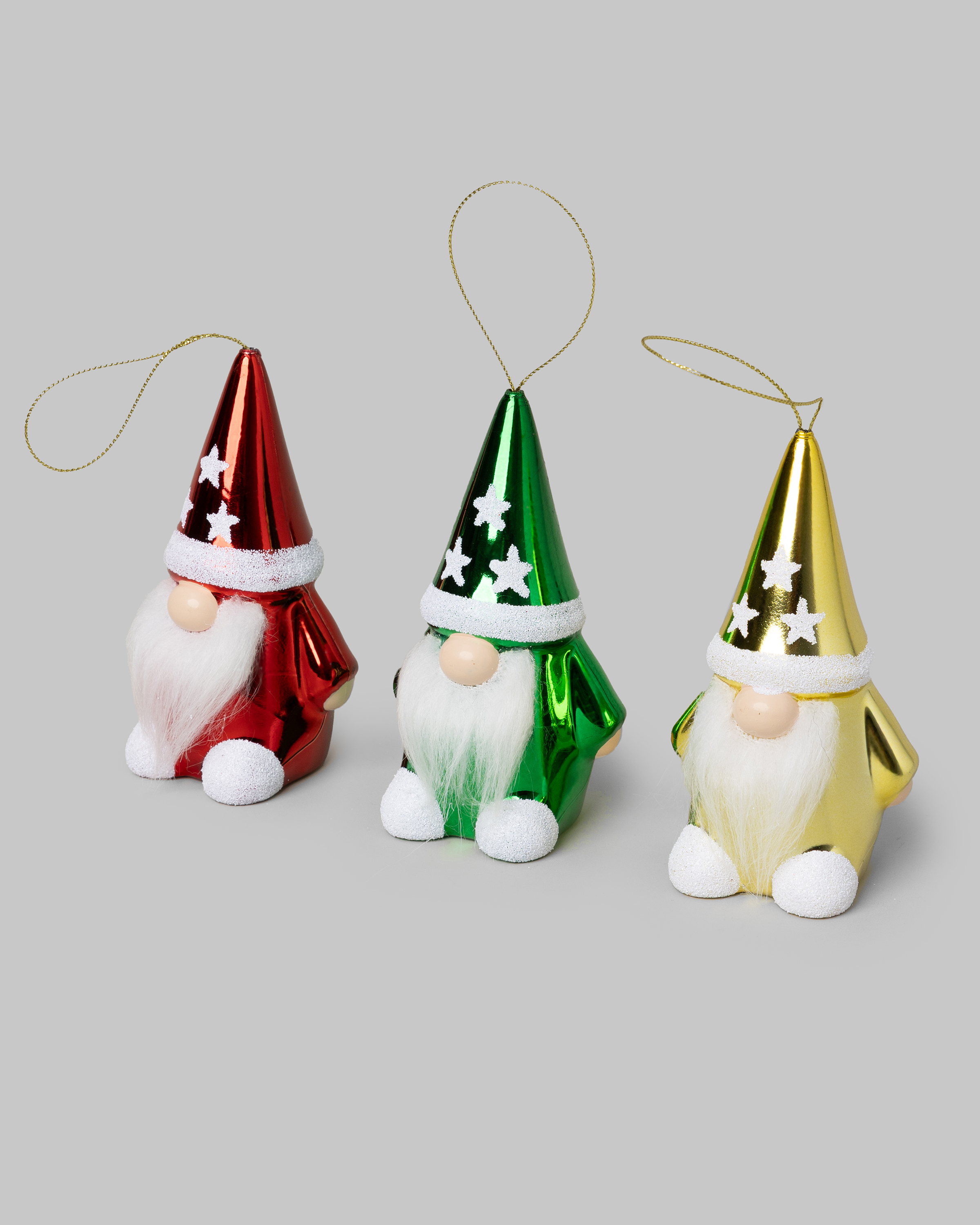 Ёлочные украшения FUTURINO Home Гномы 3 шт. W25FH5-NYR206hl-43 - фото 1
