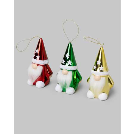 Ёлочные украшения FUTURINO Home Гномы 3 шт.