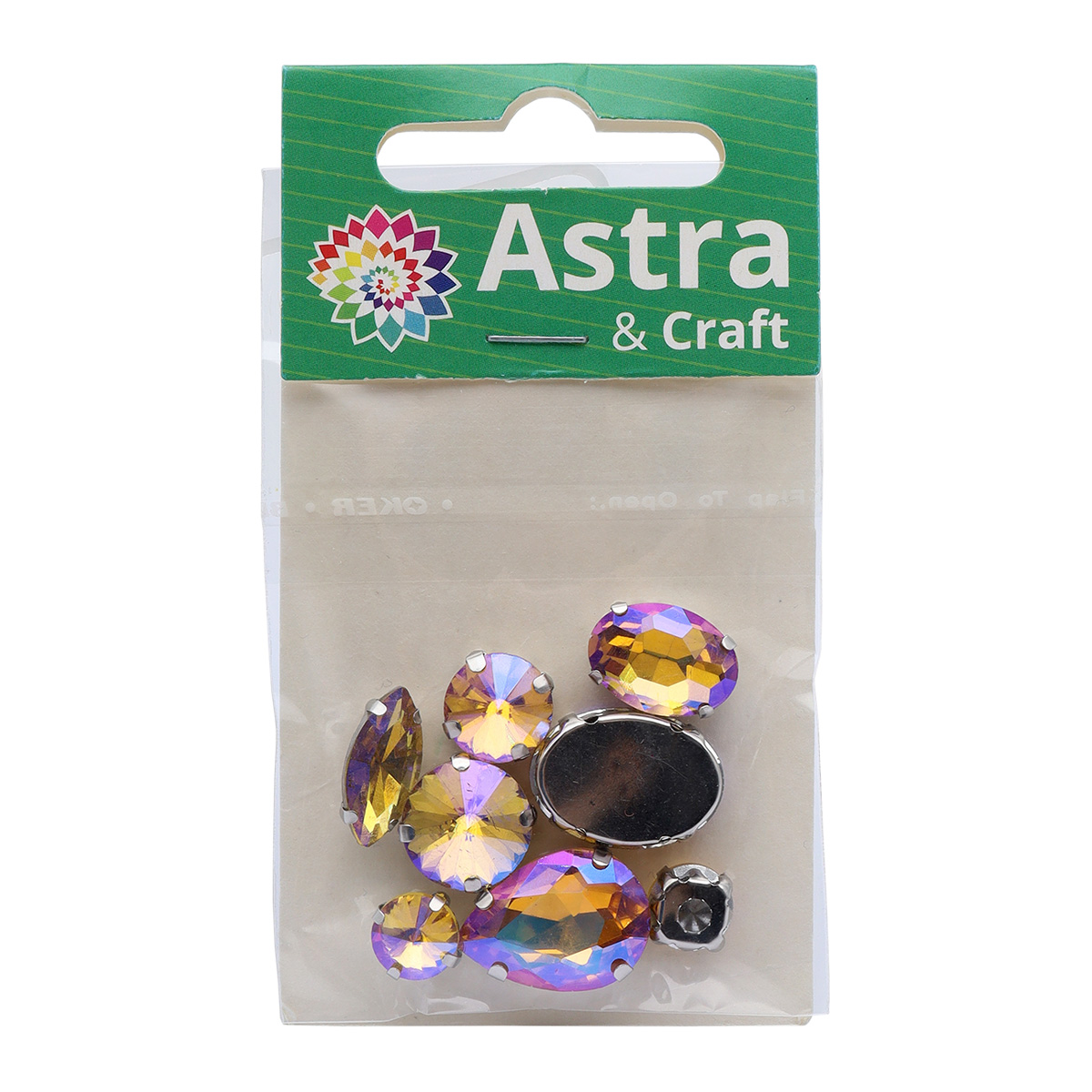 Набор для творчества Astra Craft аппликация Стразы для рукоделия 10 шт - фото 3