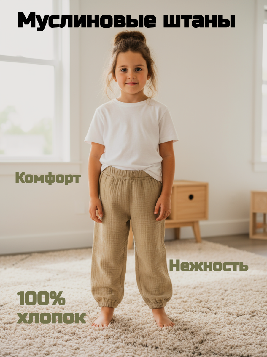 Брюки КВАРК лук 2044747541066 - фото 2