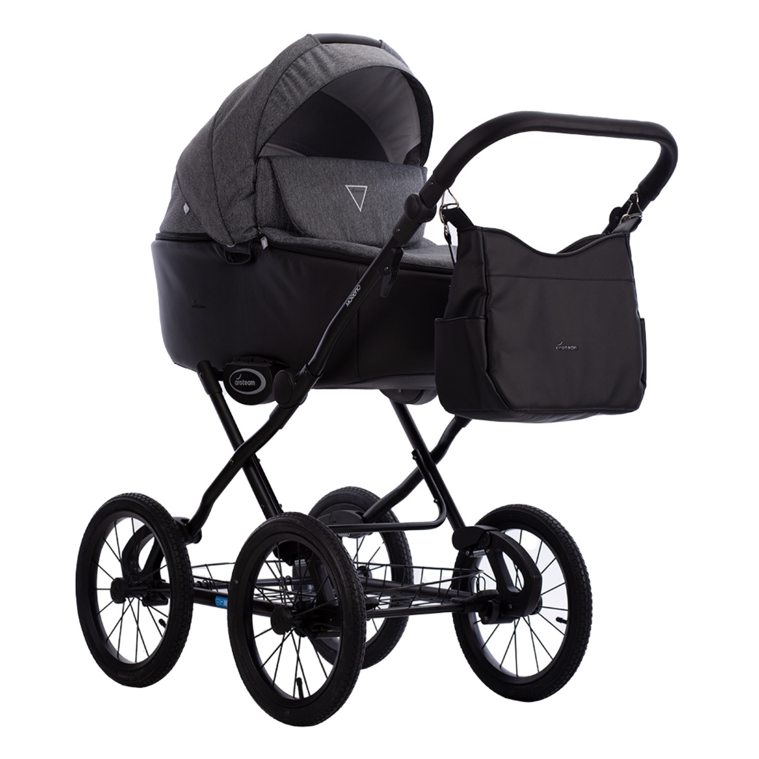 Коляска 2в1 Aroteam Moreno SL 05 черный - фото 1