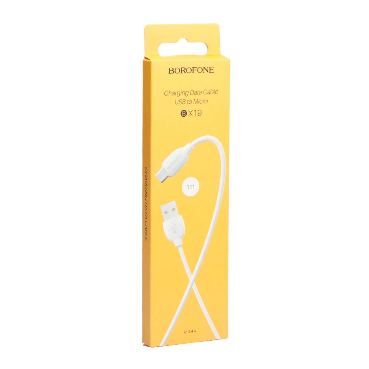 USB кабель Borofone MicroUSB 2.4A 1м - фото 2