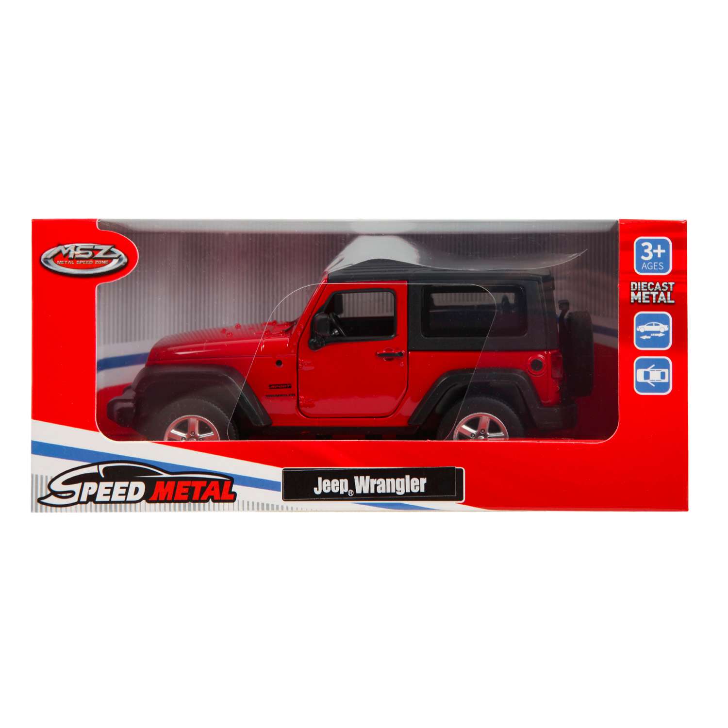Автомобиль MSZ Jeep 1:32 красный 32331 - фото 7