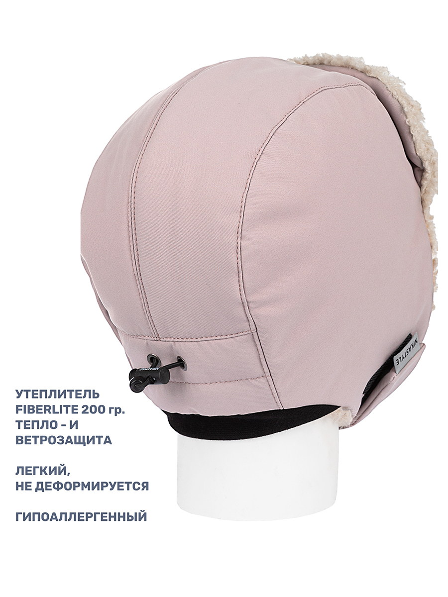Шапка NIKASTYLE 11з16324 пудра - фото 4