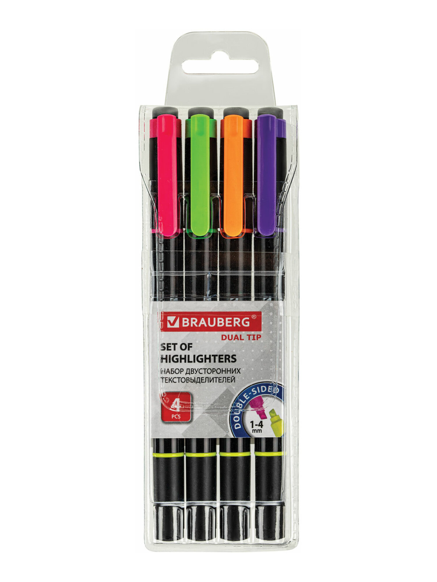 Текстовыделители Brauberg 4 шт. - фото 3