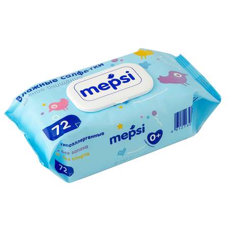 Влажные салфетки Mepsi 72 шт.