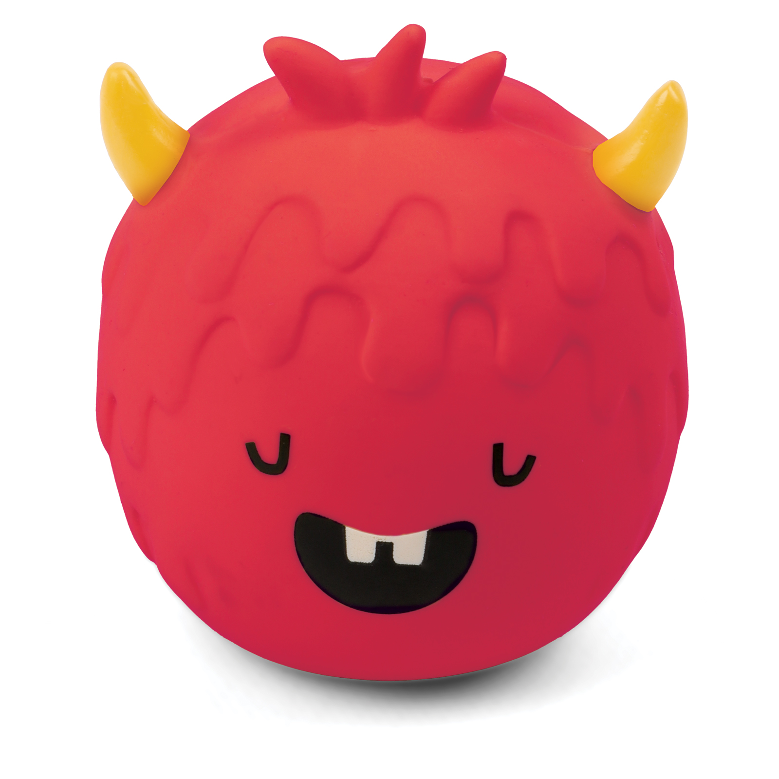 Игрушка для собак Triol Horror Монстрик с рожками из латекса 6.3см Красный - фото 1