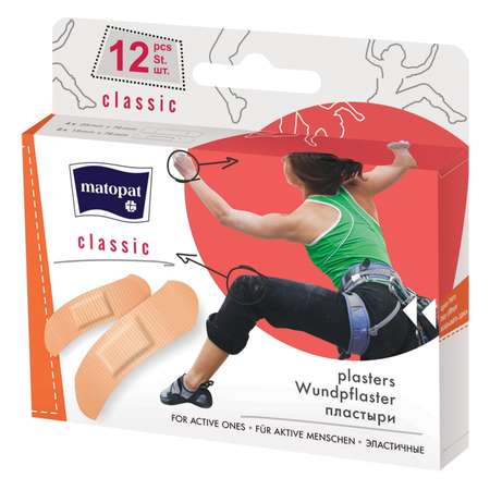 Пластырь Matopat Classic 12шт