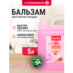 Средство для мытья посуды Sanita Миндаль и японская сакура 5000 мл 1 шт.