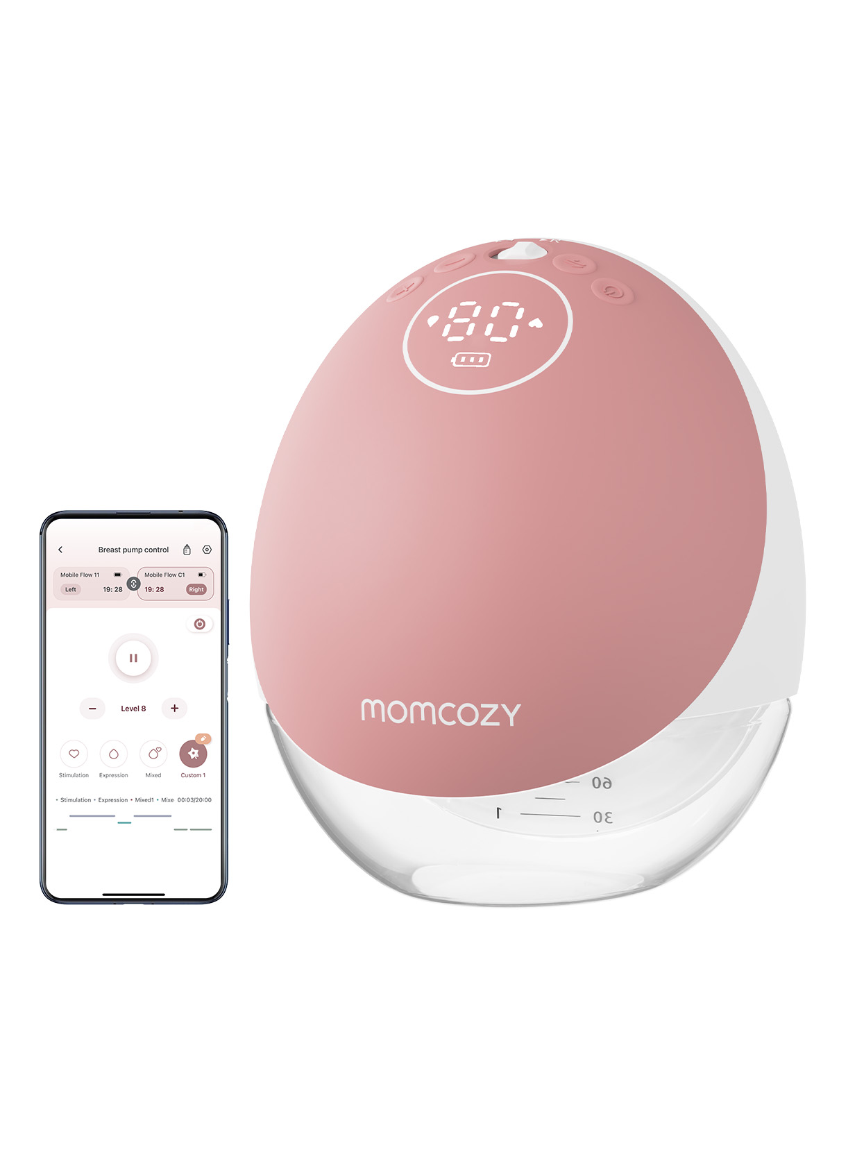 Молокоотсос электрический Momcozy BP223, Mobile Flow, M9, 2 шт - фото 4