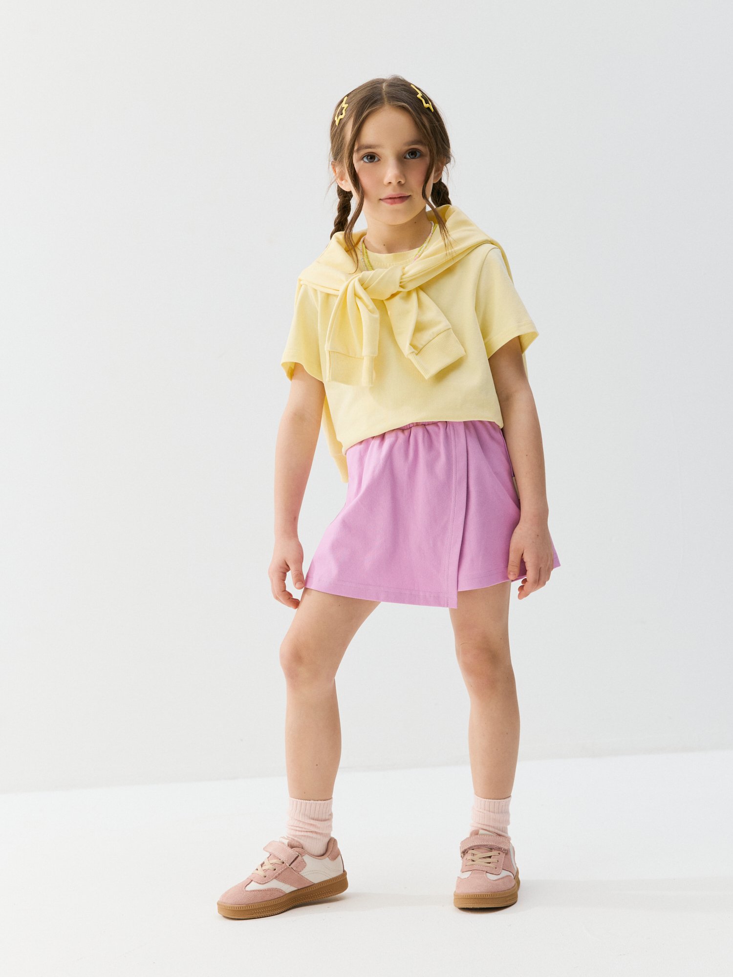 Юбка-шорты BUNGLY 1R9808/Сиреневыйкрокус - фото 2