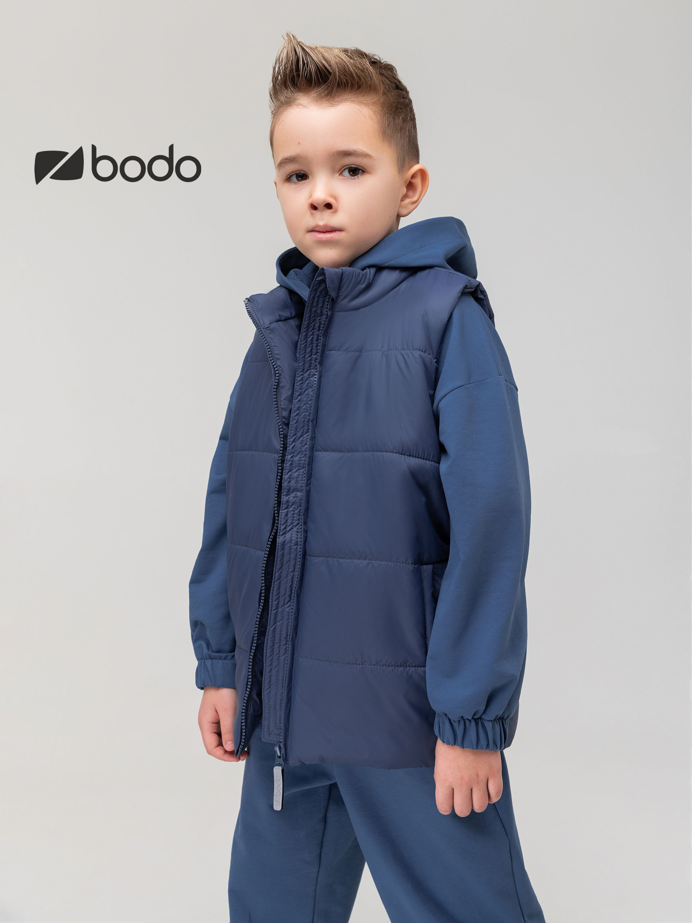 Жилет Bodo 14-88MU_джинсовый - фото 2
