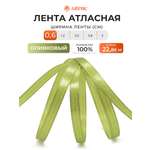 Лента Айрис атласная упаковочная флористическая 6 мм 22.86 м 118 оливковый