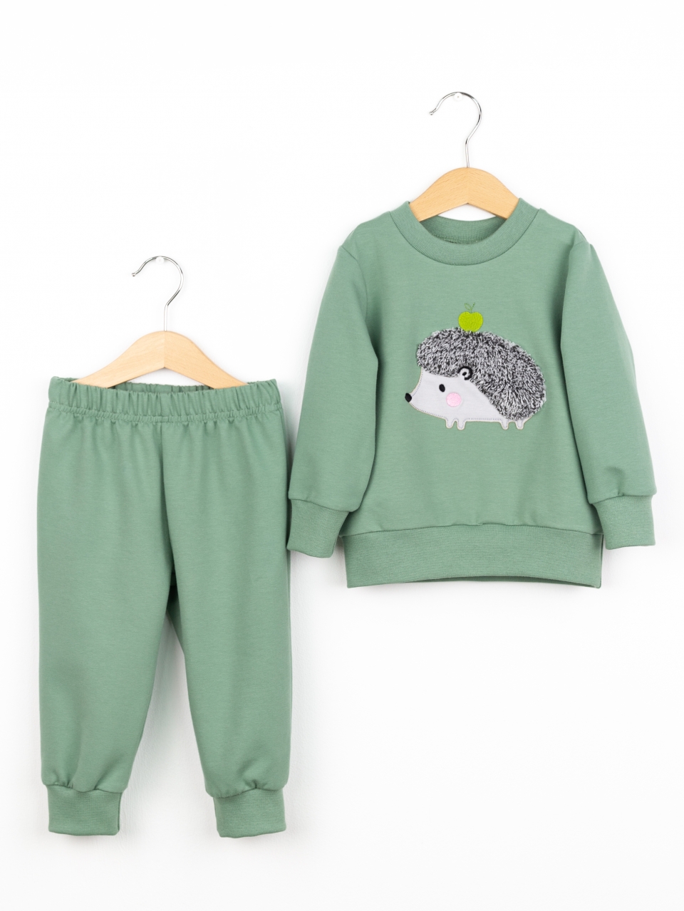 Костюм Baby boom КД568/7-Ф2 аппликация ёжик полынь - фото 1