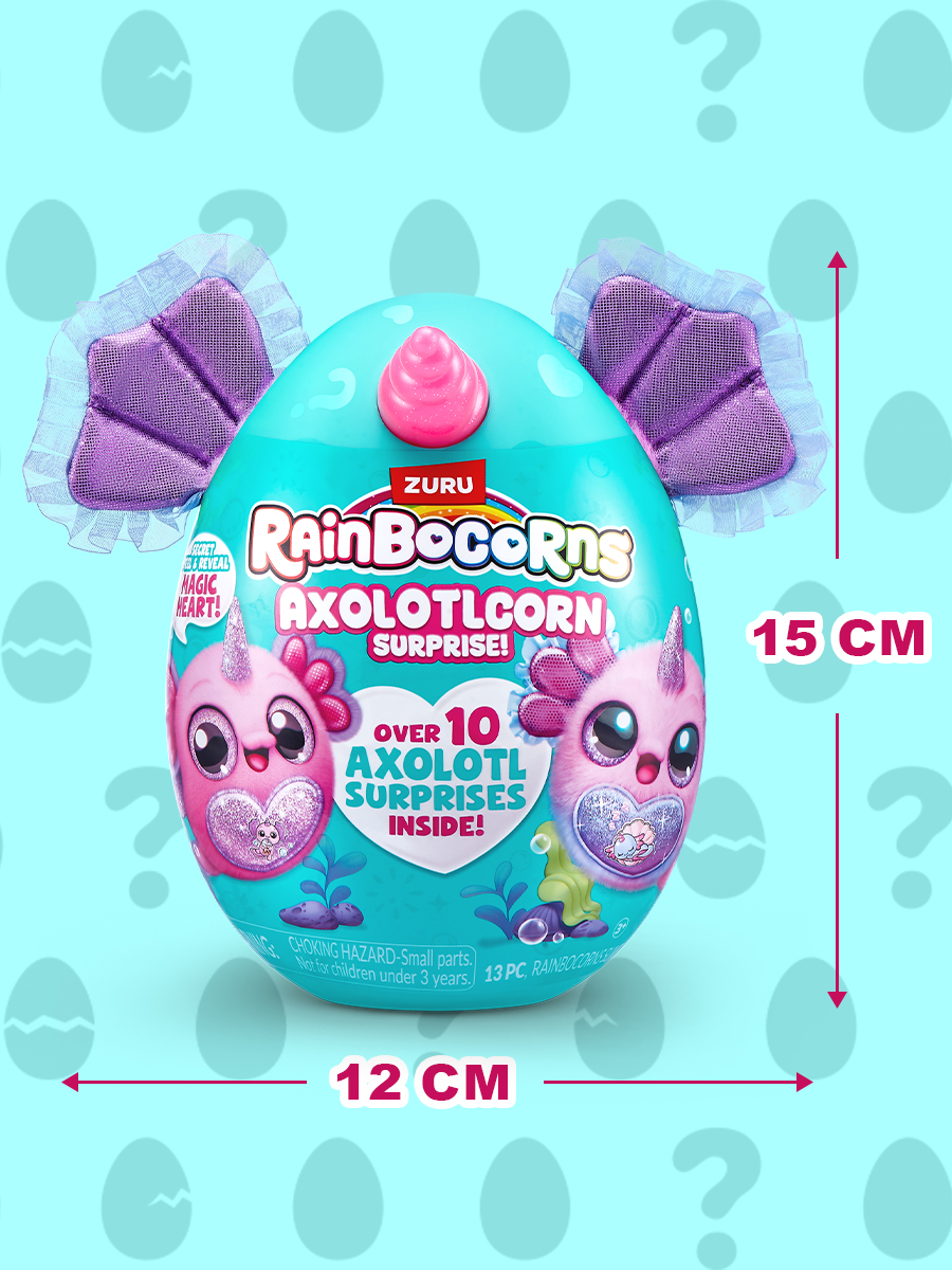 Игровой набор Zuru Rainbocorns Axolotlcorn Сюрприз 20см - фото 3