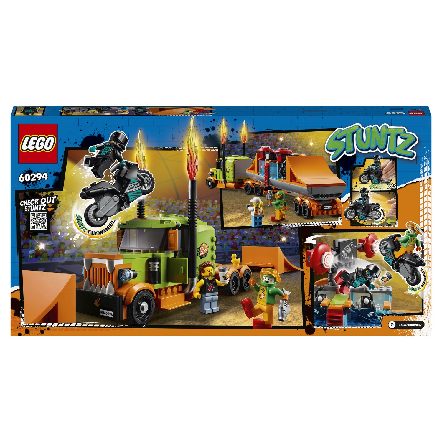 Конструктор LEGO City Грузовик для шоу каскадёров 420 дет. - фото 3