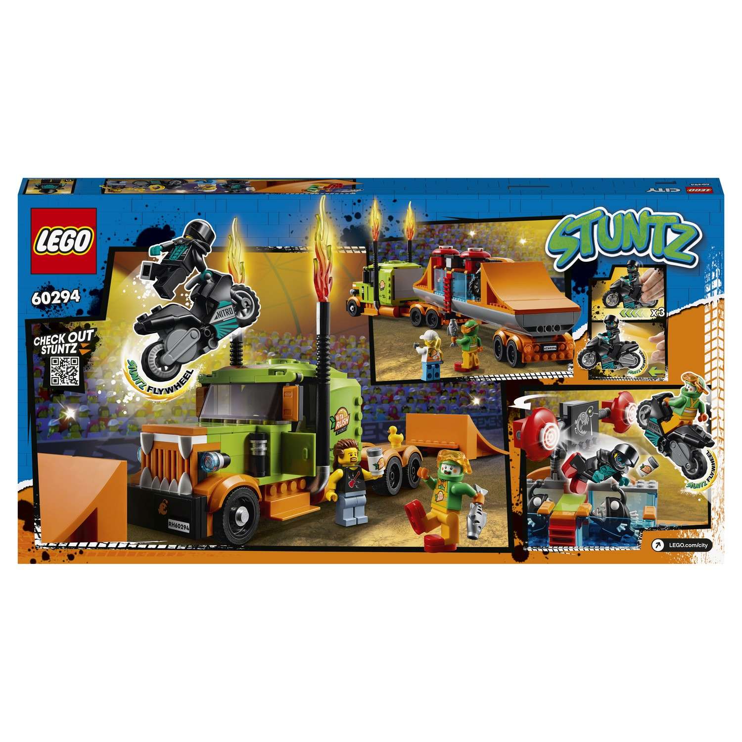Конструктор LEGO City Грузовик для шоу каскадёров 420 дет. - фото 3