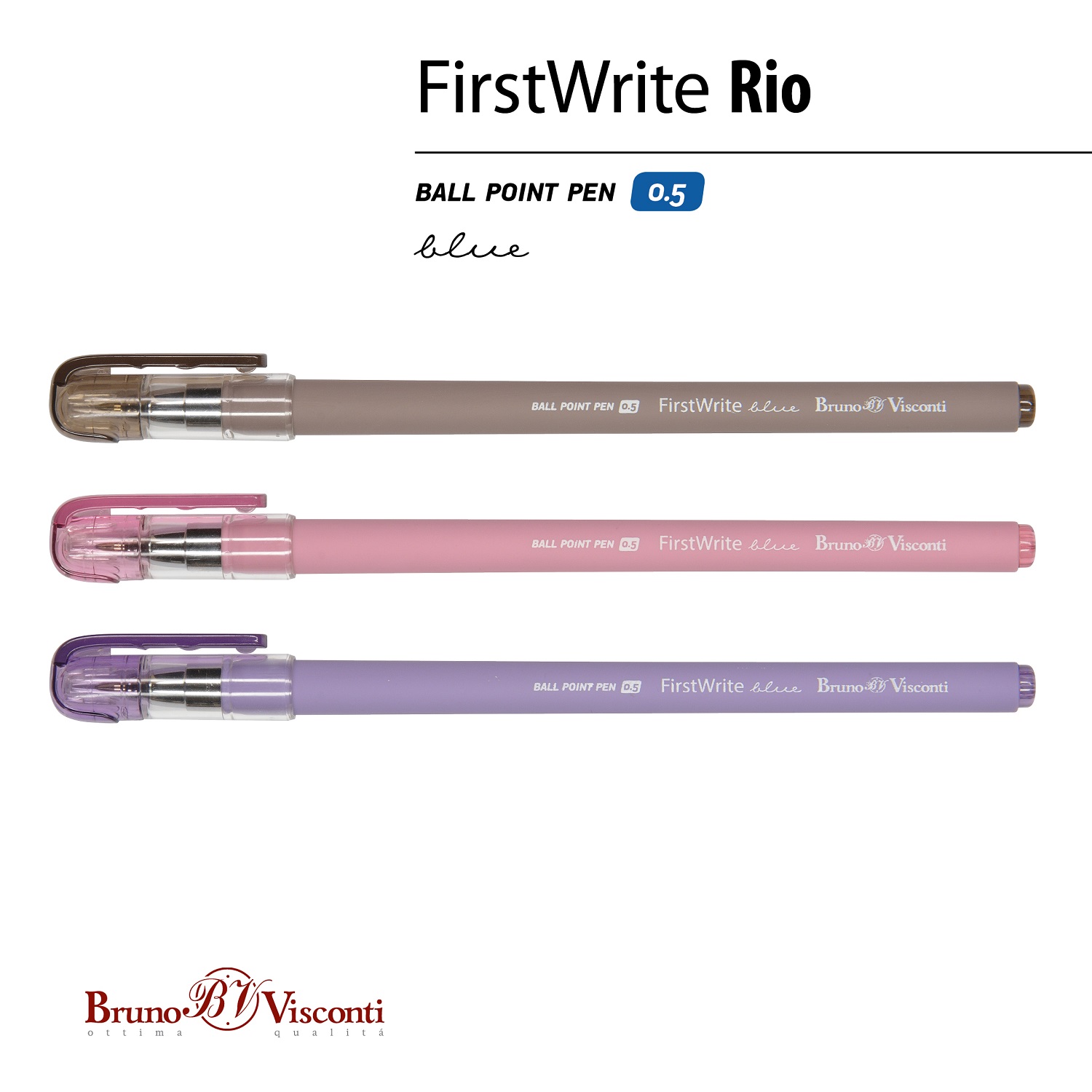 Ручка шариковая Bruno Visconti 5 шт. - фото 4