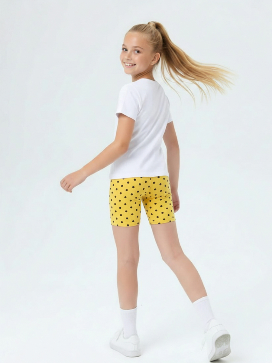 Велосипедки Персона Junior Гуашевая крапинка мимоза - фото 4