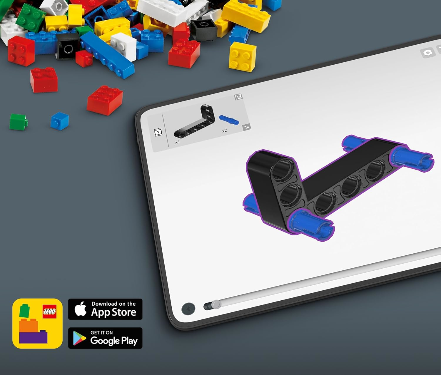 Конструктор LEGO Technic Земля и Луна на орбите блочный - фото 12