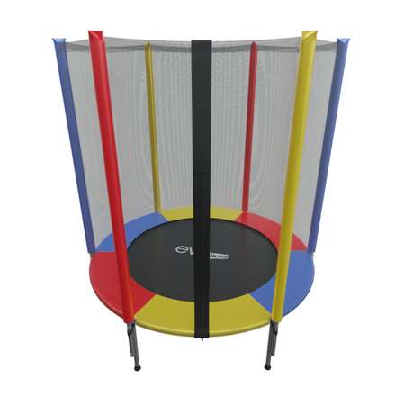 Батут каркасный evo jump EVO jump color 4,5ft с внешней сеткой 140 см