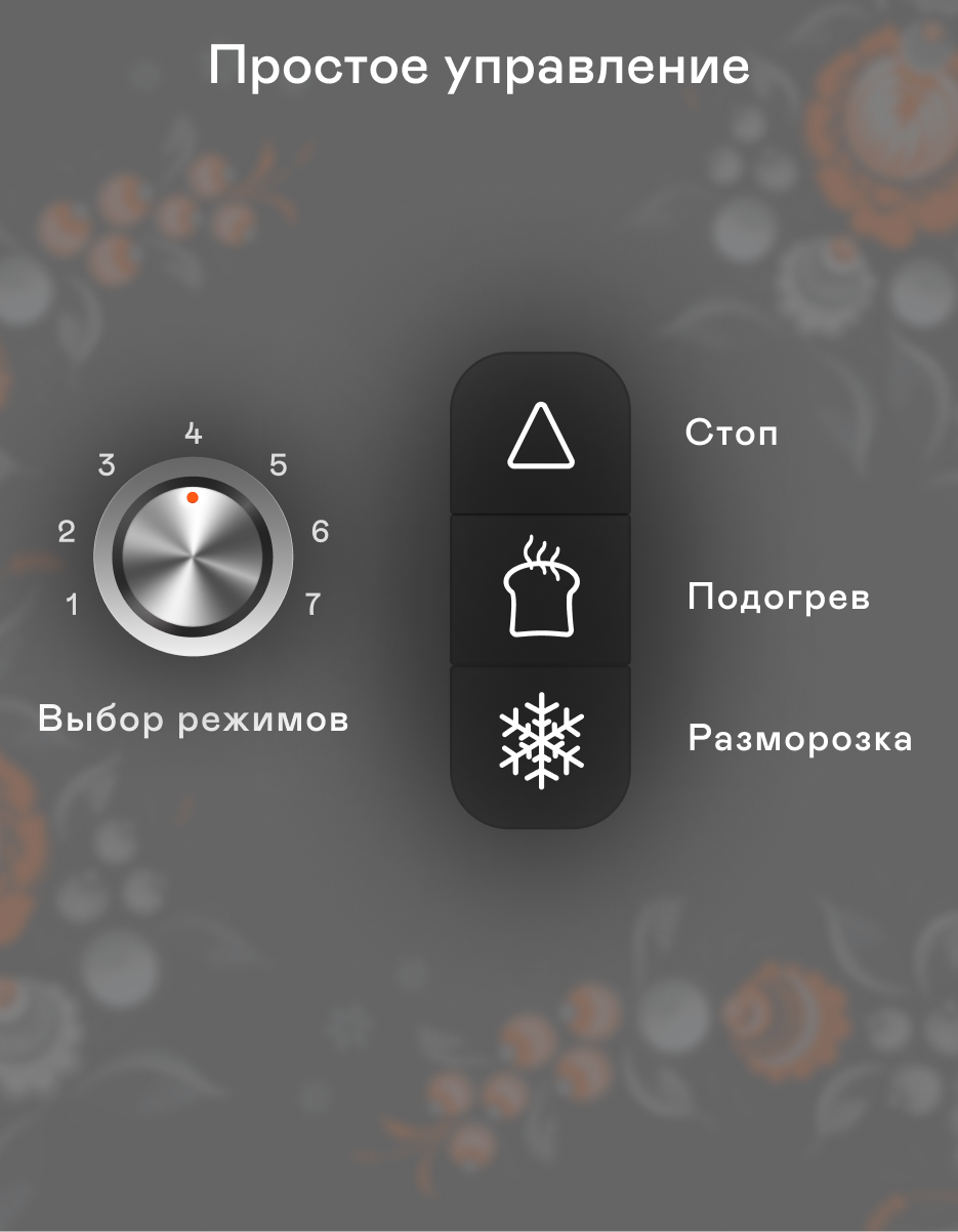 Тостер GARLYN Mystery Grace TR-500 - фото 3