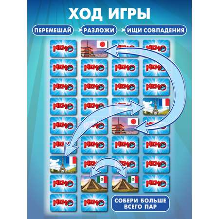 Настольная игра Русский стиль Мемо Флаги и страны