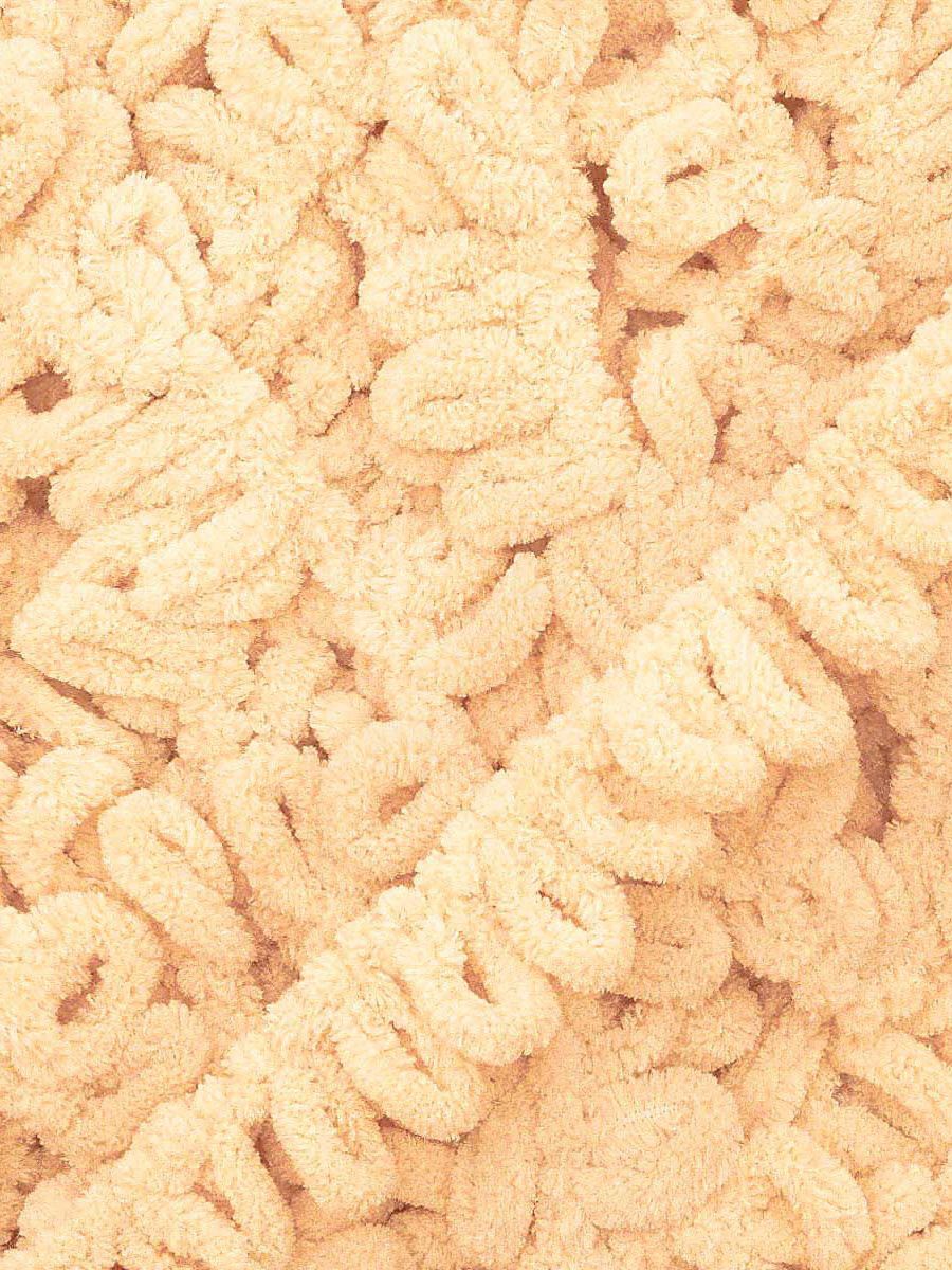 Пряжа для вязания Alize puffy 100 г 9 м микрополиэстер фантазийная плюшевая 742 ванильный 5 мотков - фото 6