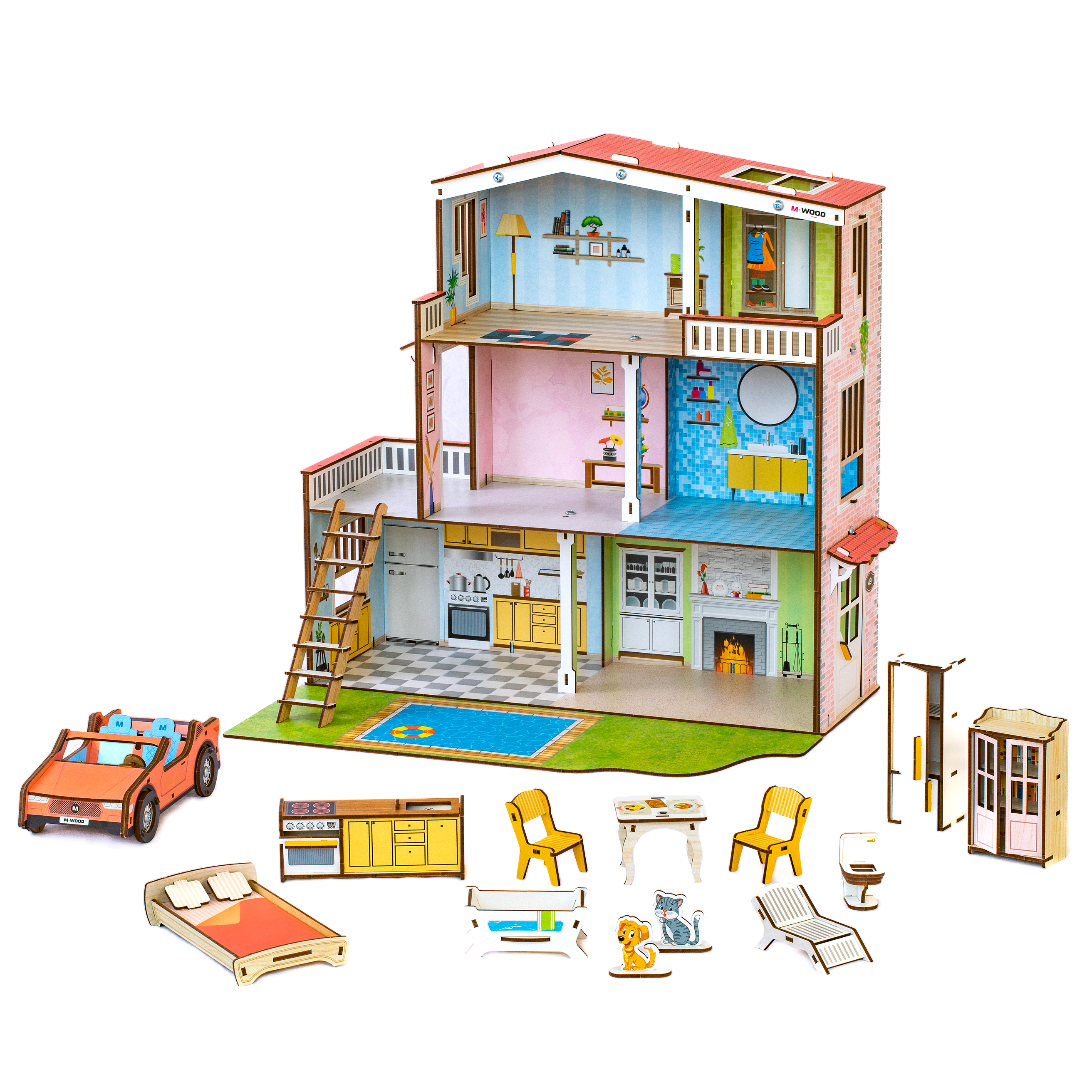 Домик для кукол M-WOOD 3030 - фото 9