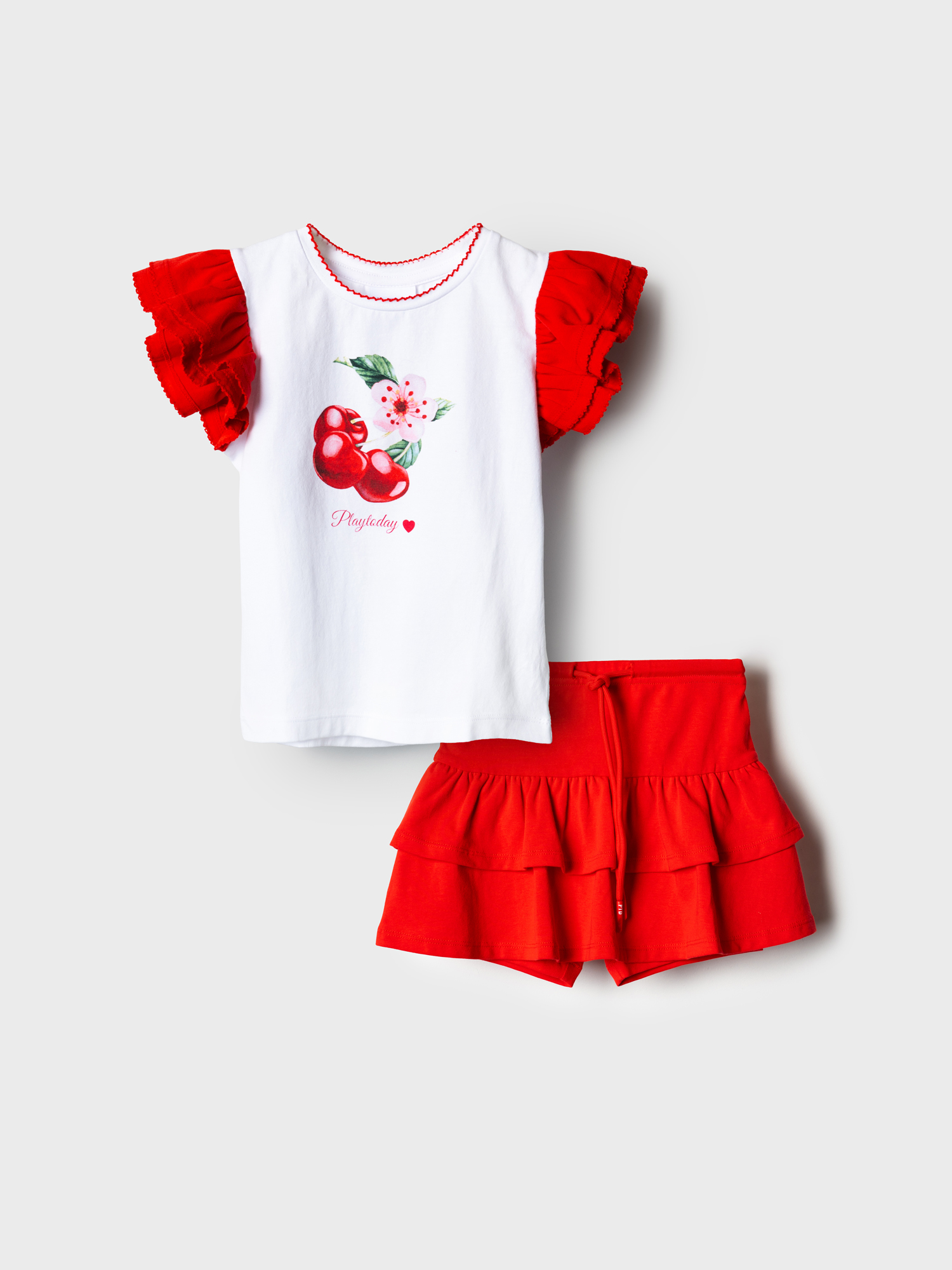 Футболка и юбка-шорты PlayToday 12622119 - фото 6