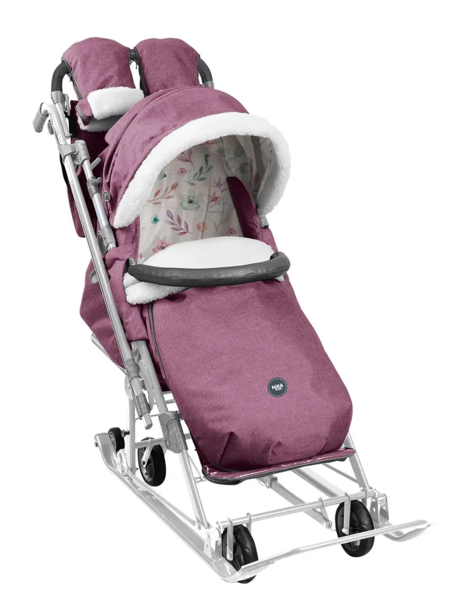 Санки-коляска NiKA kids Вересковый - фото 1