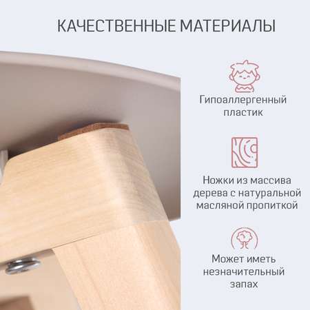 Стул скандинавский KidWick Narvik пепельный