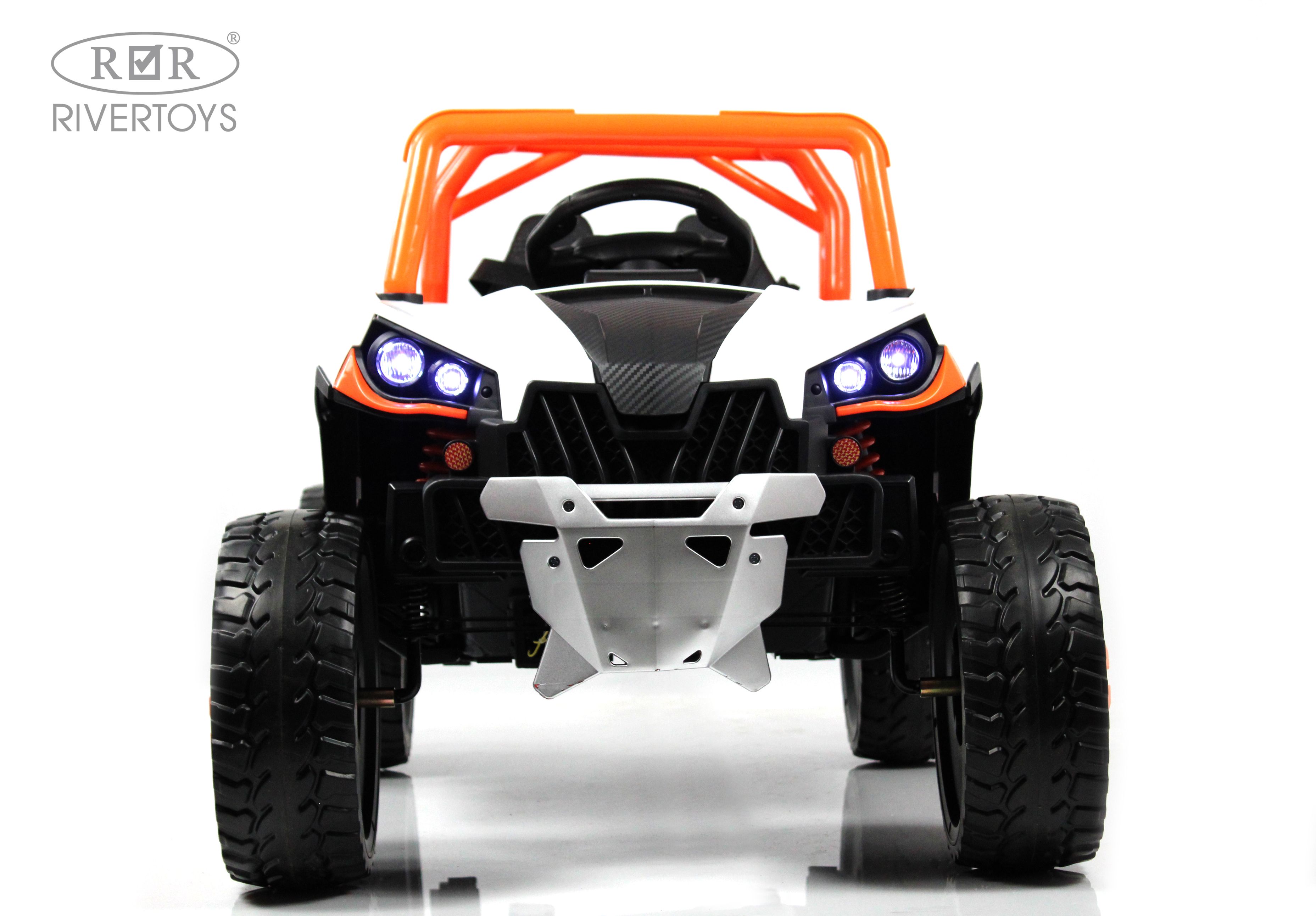 Электромобиль RIVERTOYS F888FF-ORANGE С пультом ДУ - фото 13