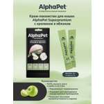 Лакомство для кошек AlphaPet Superpremium крем с кроликом и яблоком 48г