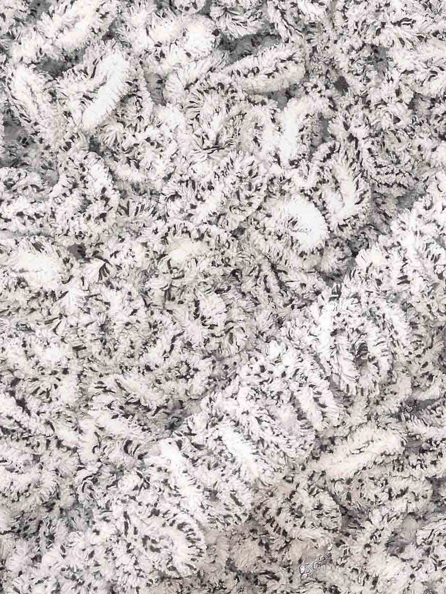 Пряжа для вязания Alize puffy 100 г 9 м микрополиэстер фантазийная плюшевая 686 белый леопард 5 мотков - фото 6