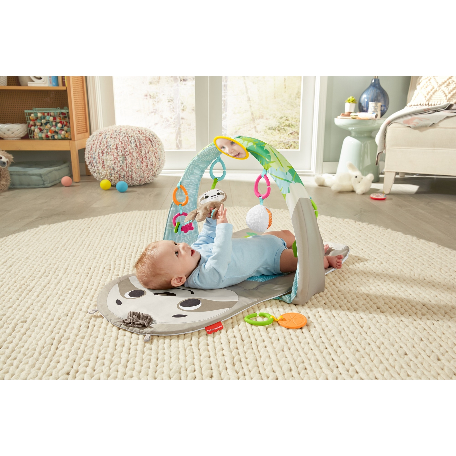 Коврик Fisher Price с дугами Ленивец - фото 9