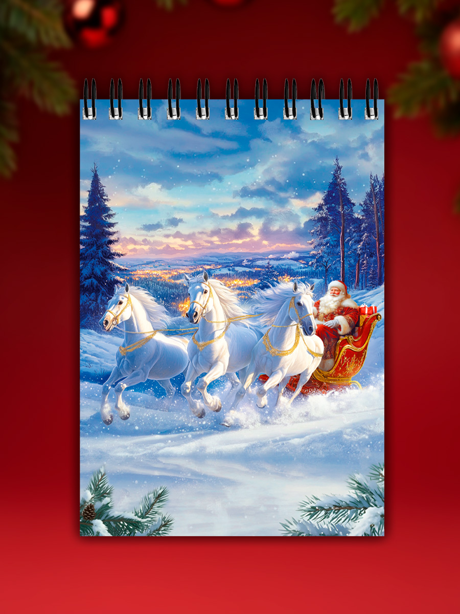 Блокнот Prof-Press Новогодние открытки 32 лист. - фото 10