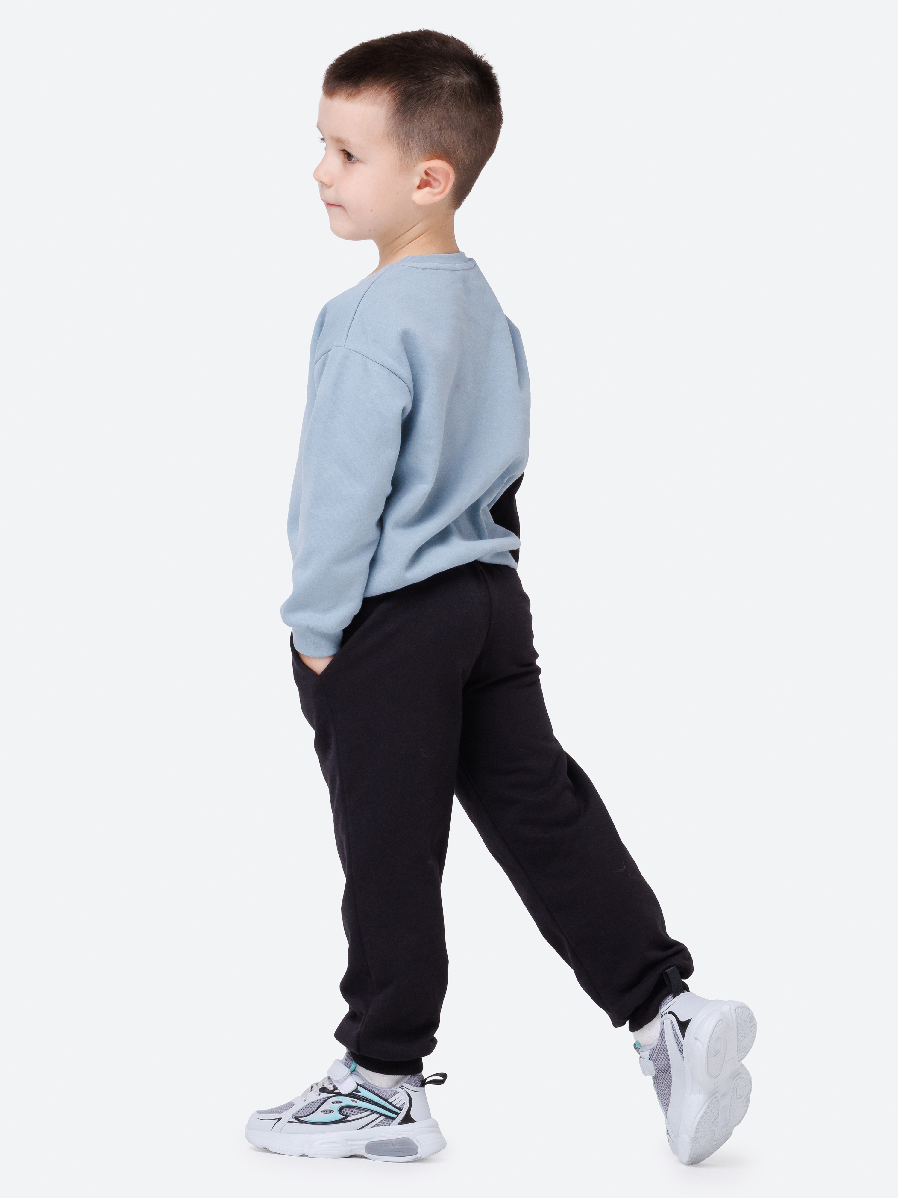 Спортивный костюм VEDDI 2261/6041ф-2025/черный/серый - фото 4