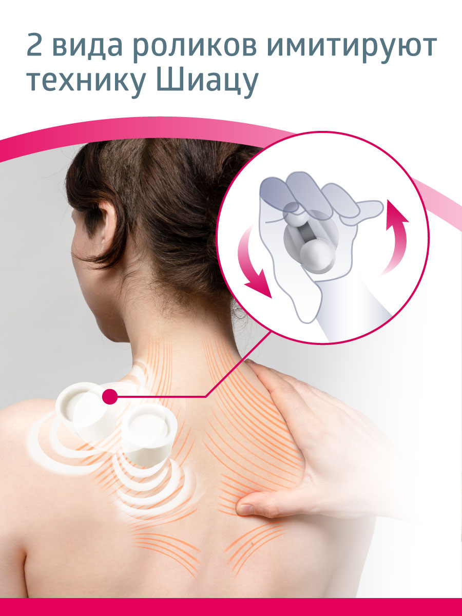 Массажная подушка B.Well MED-420 белый - фото 6