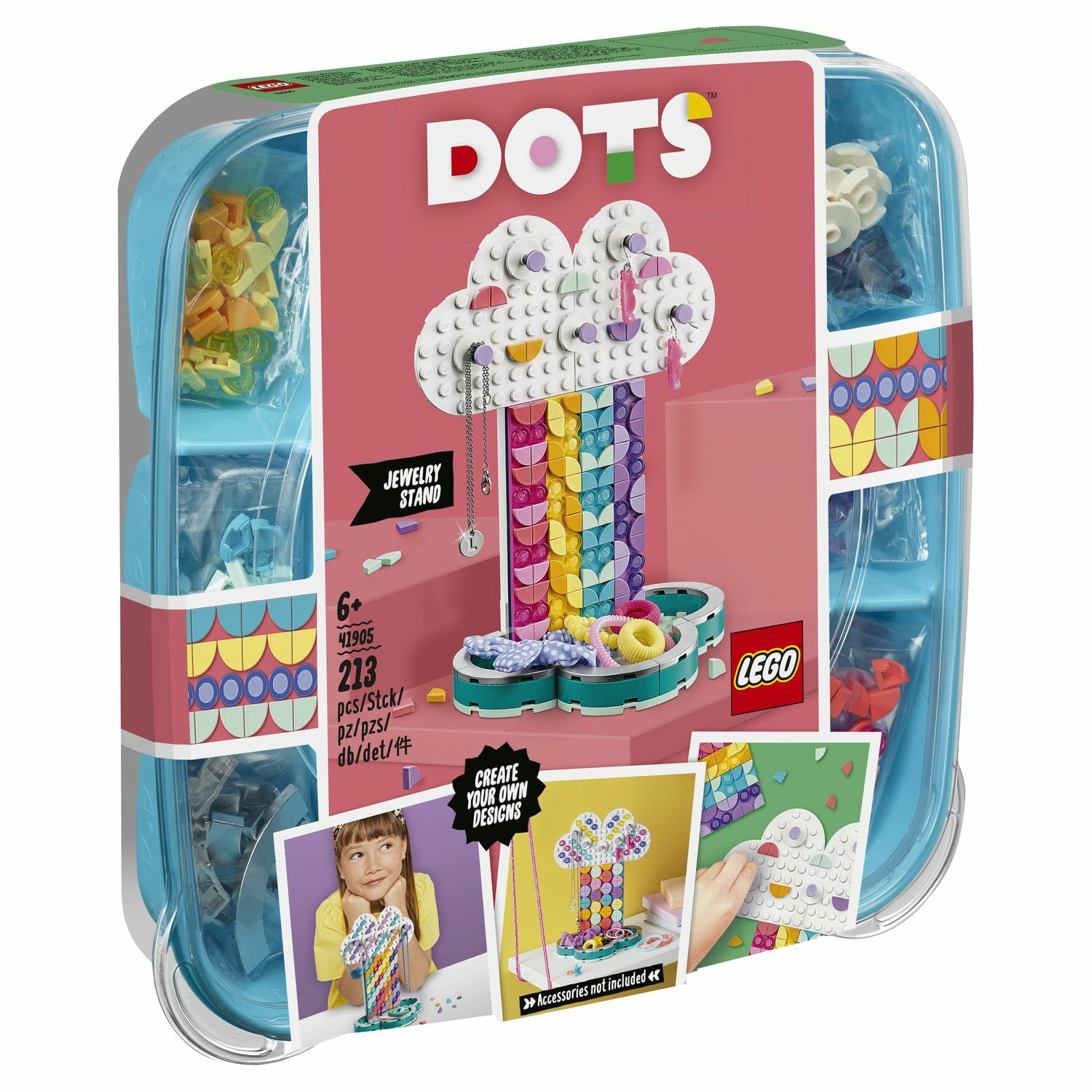 Конструктор LEGO DOTS Подставка для украшений Радуга - фото 2