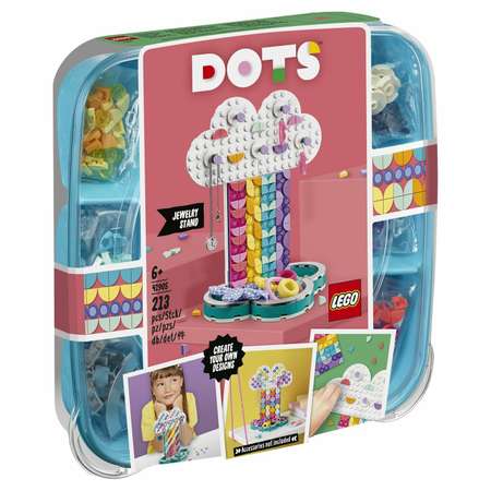 Конструктор LEGO DOTS Подставка для украшений Радуга блочный