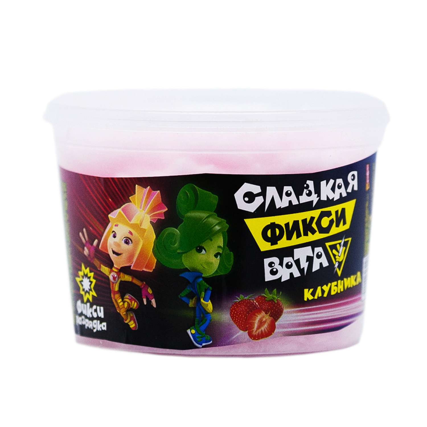 Вата сахарная Сладкая Фикси-Вата клубника 30г - фото 1