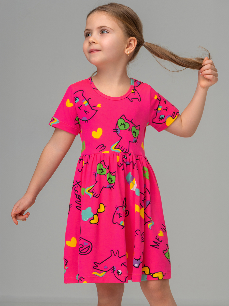 Платье HappyFox HF00192фуксия - фото 3