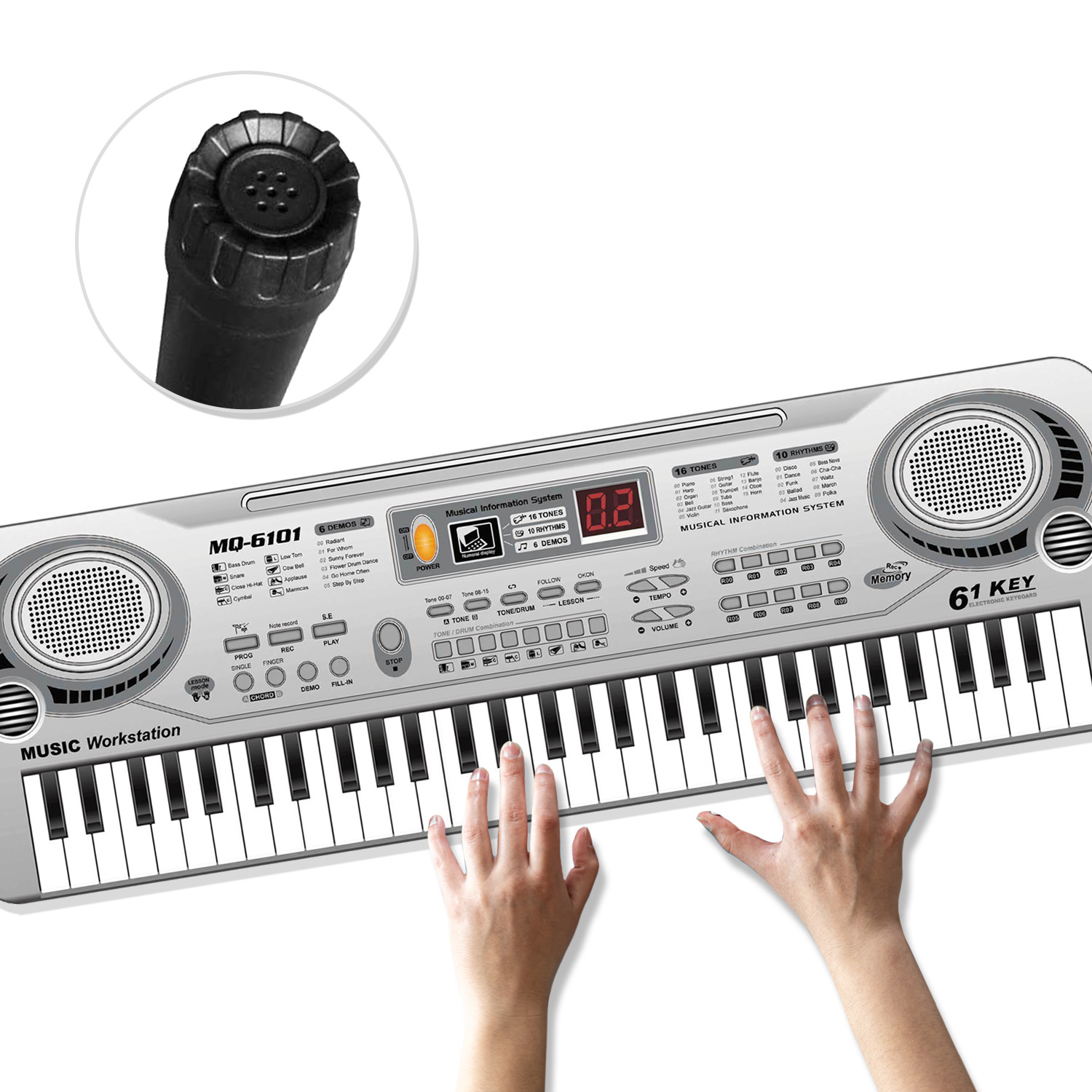 Игрушка музыкальная BelliniToys микрофон, пианино, синтезатор - фото 1
