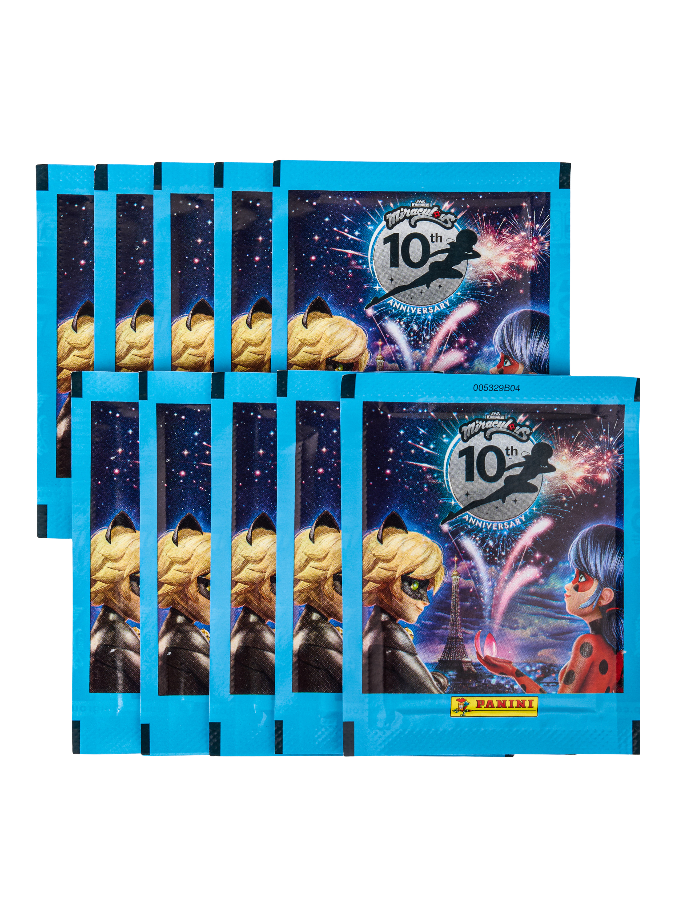 Наклейки Panini Леди Баг и Супер-Кот 10 лет 50 шт. - фото 3