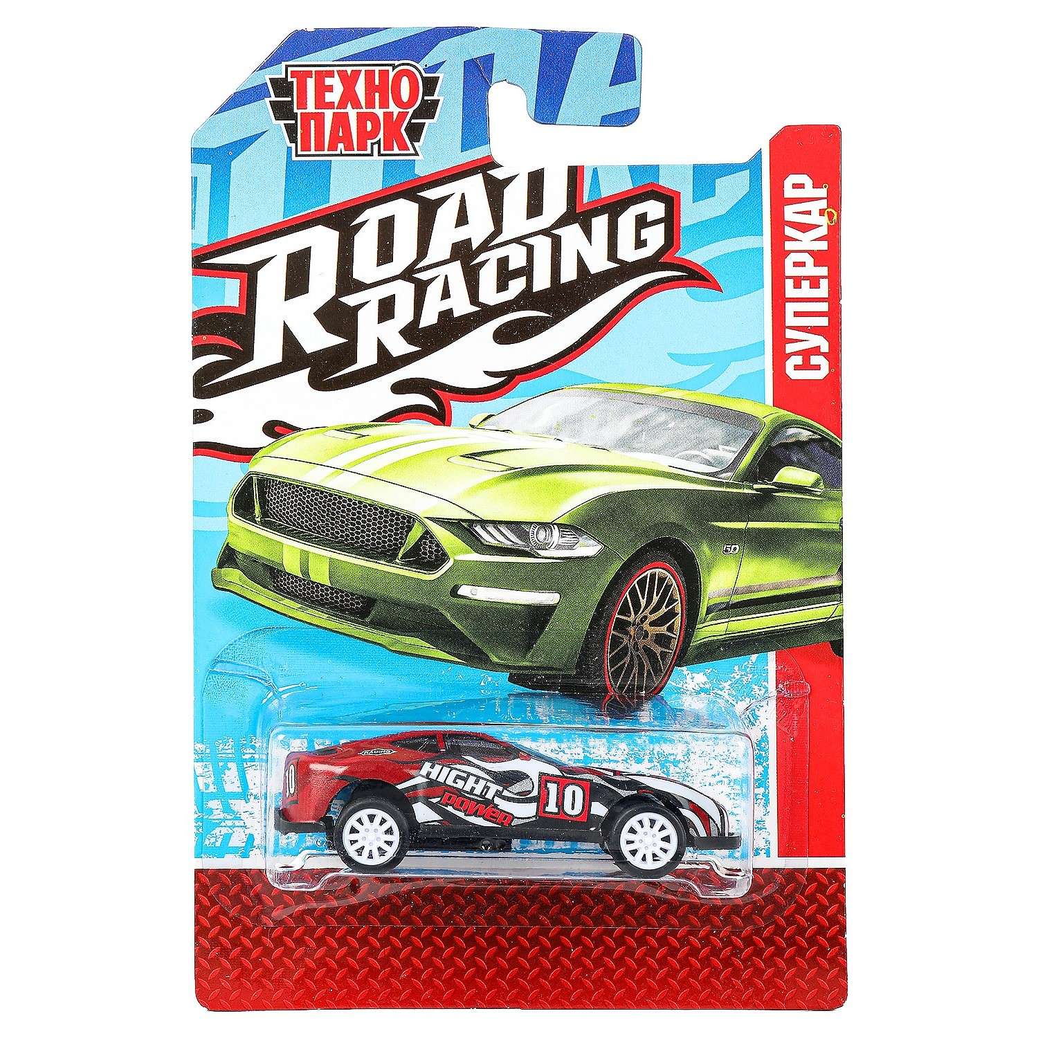 Автомобиль Технопарк Road Racing красный 369067 - фото 4
