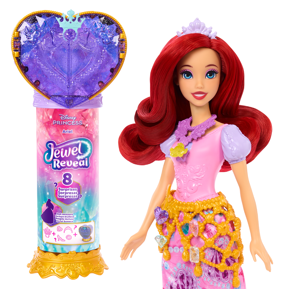 Кукла модельная Disney Princess Jewel Reveal Ariel высота 29 см JHL49 - фото 1